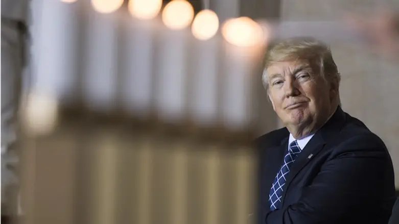 Trump at the Remembrance Holocaust ceremony, April 25, 2017
