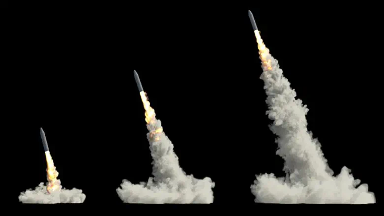 Long-range missile launch