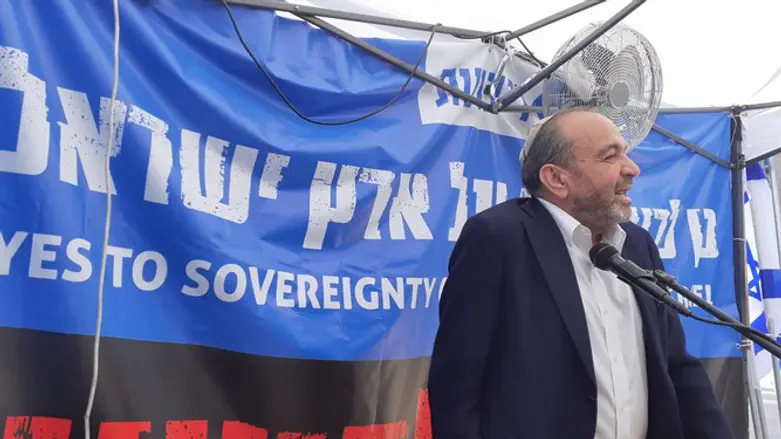 Kupfer at Sovereignty vigil tent