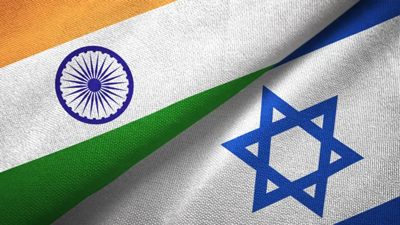 Israel-India flags