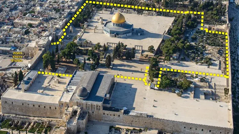 Rabbi Lior's Temple Mount Route