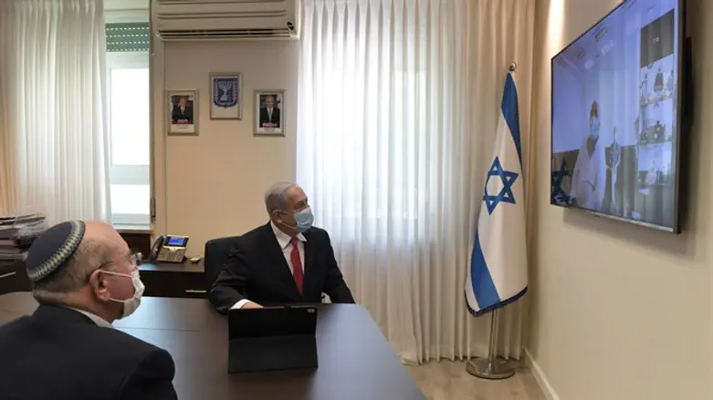 Netanyahu speaks with director of the Israel Institute for Biological Research