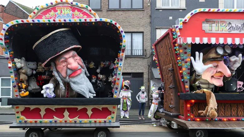 Anti-Semitic float at Aalst carnival