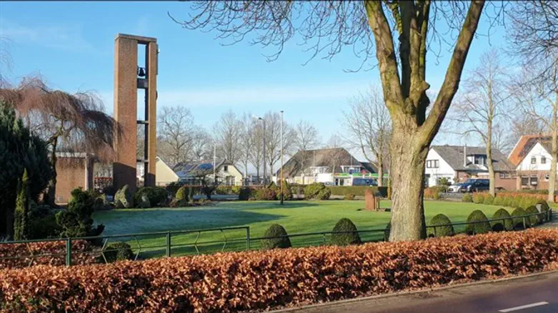 Church bells toll at Nieuwlande, the Netherlands on Jan. 25, 2021. 