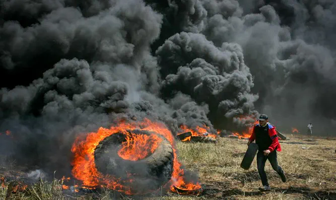 Беспорядки в приграничье с сектором Газы. Иллюстрация