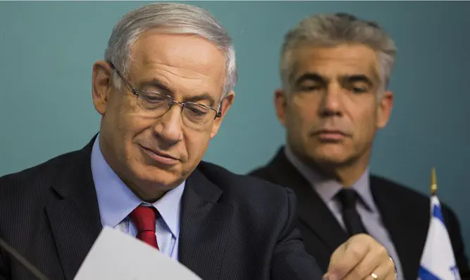 Биньямин Нетаньяху и Яир Лапид
