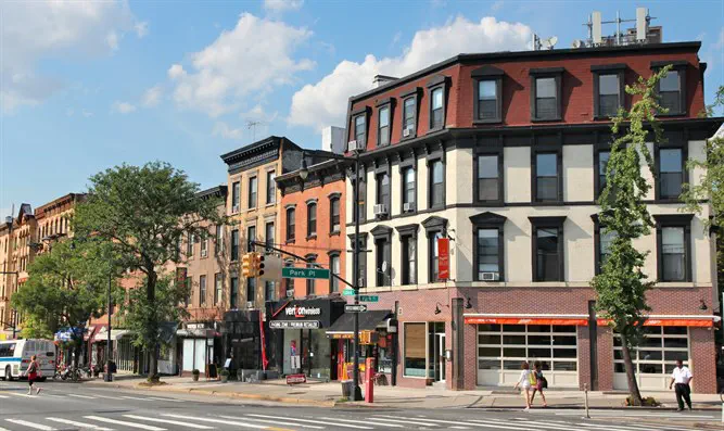 Район Флэтбуш. Иллюстрация