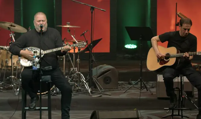 פוליקר בטקס הזיכרון של מצעד החיים