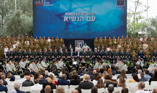 120 солдат ЦАХАЛ в резиденции президента Израиля