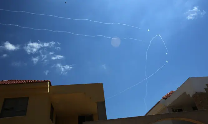 Перехват ракеты из Газы