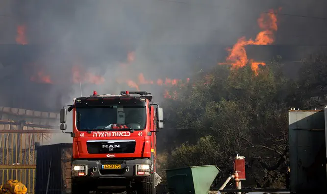 Пожар. Иллюстрация