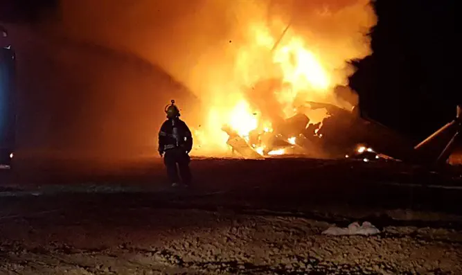 Пожар на борту вертолета "Ясур"