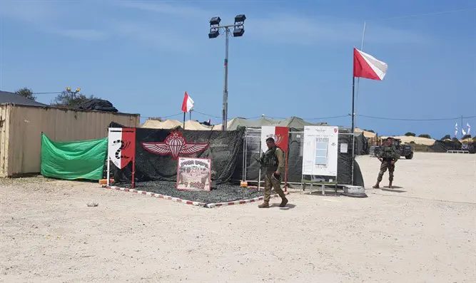 Временная застава ЦАХАЛ на границе с Газой