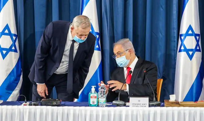 Биньямин Нетаньяху и Бени Ганц 
