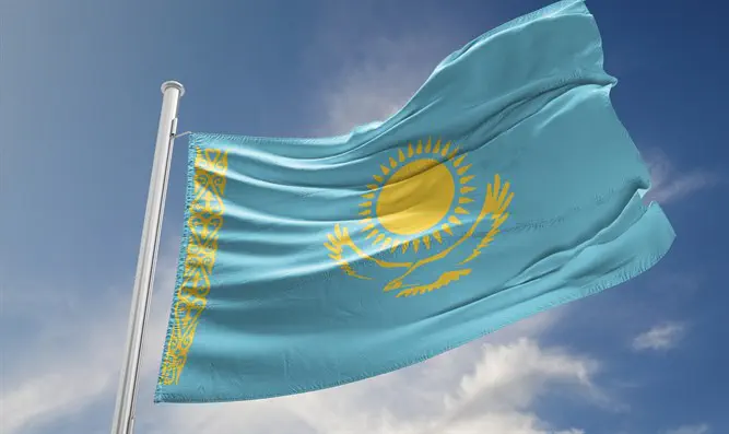 Флаг Казахстана. Иллюстрация