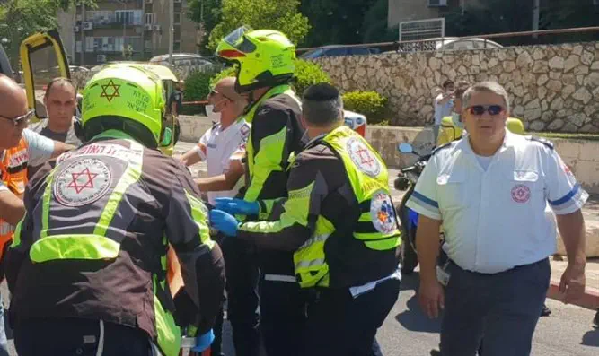 Место происшествия в Петах-Тикве